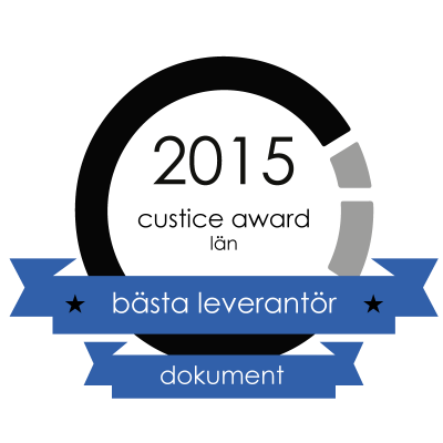 Prodoc vinnare på Custice Awards 2015